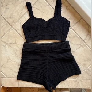 Target Future Collective Jenny K Lopez- crochet bra top (S) and short set (M)